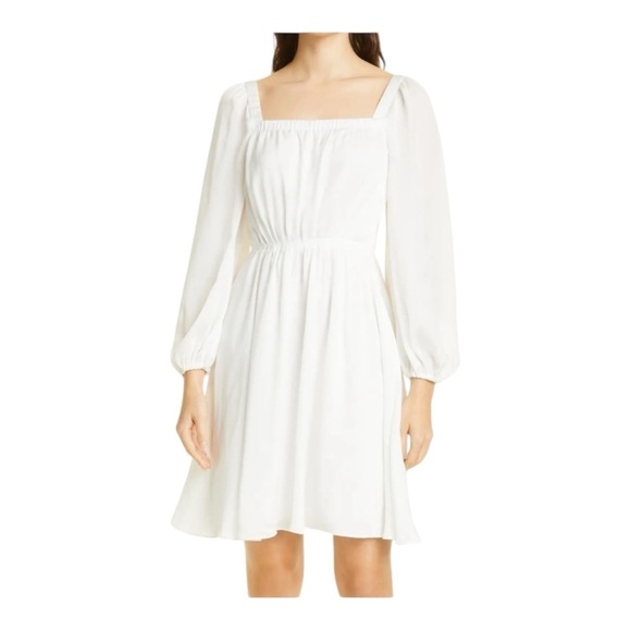 Kobi Halperin Stavy Square Neck Dress in Ivory NWT - Picture 1 of 10